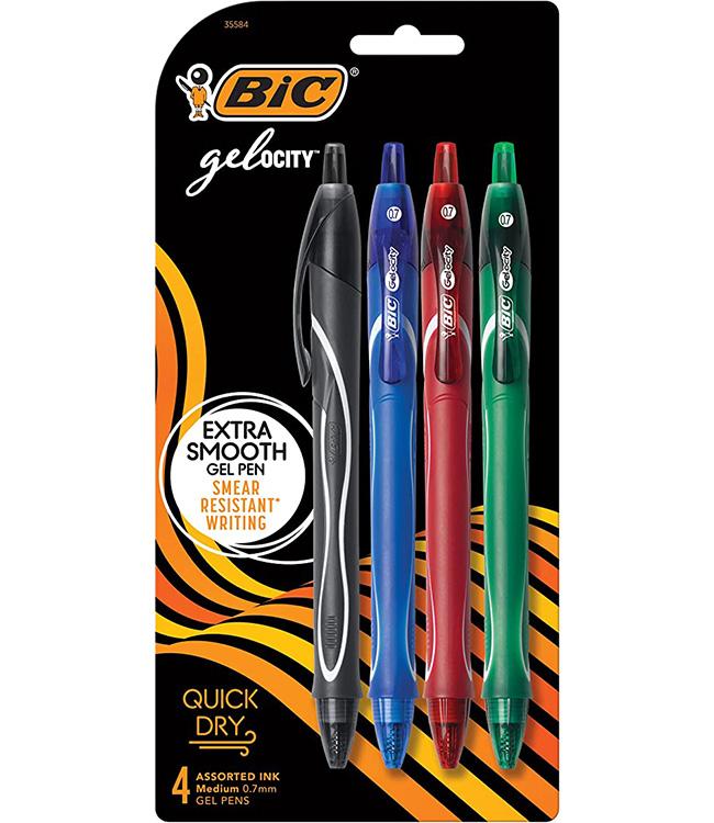 PEN GELOCITY ASST. 4/PK