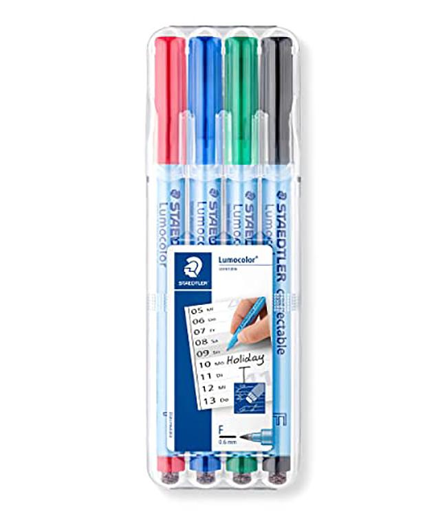 DRY ERASE PENS FINE 4/PK