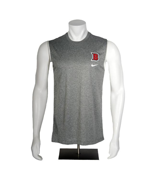 Nike Legend Sleeveless Tee Dark Heather Brock University Campus Store